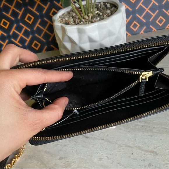 Tory Burch Britten large black wallet - Picture 9 of 14